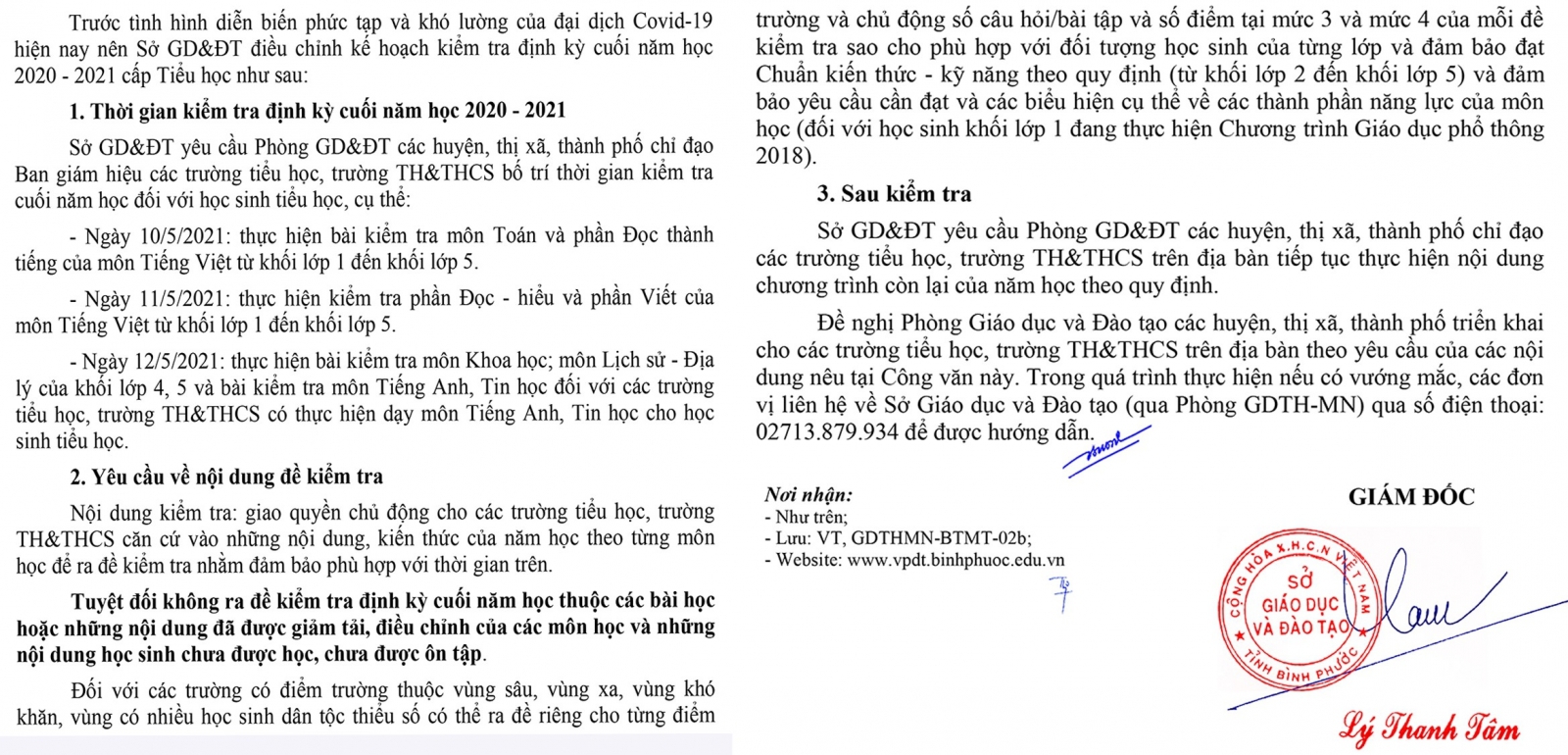 Bình Phước điều chỉnh kiểm tra, đánh giá cuối học kỳ 2 - Ảnh minh hoạ 2