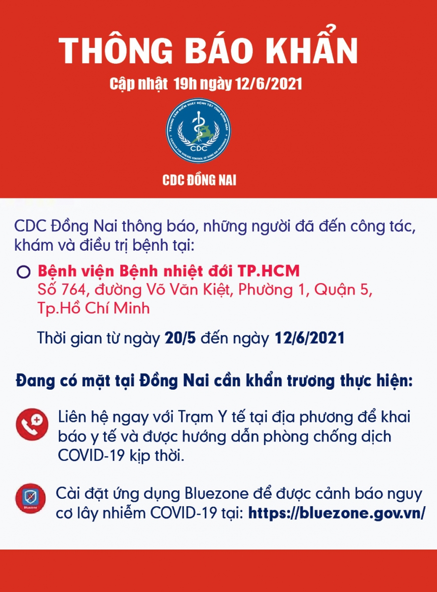 Đồng Nai thông báo khẩn, yêu cầu người đến BV Bệnh Nhiệt Đới TPHCM khai báo y tế - Ảnh minh hoạ 2