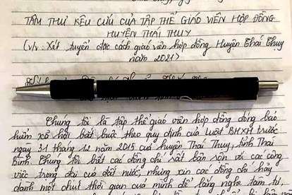 Thái Thụy, Thái Bình: Giáo viên hợp đồng viết tâm thư mong được tuyển dụng đặc cách