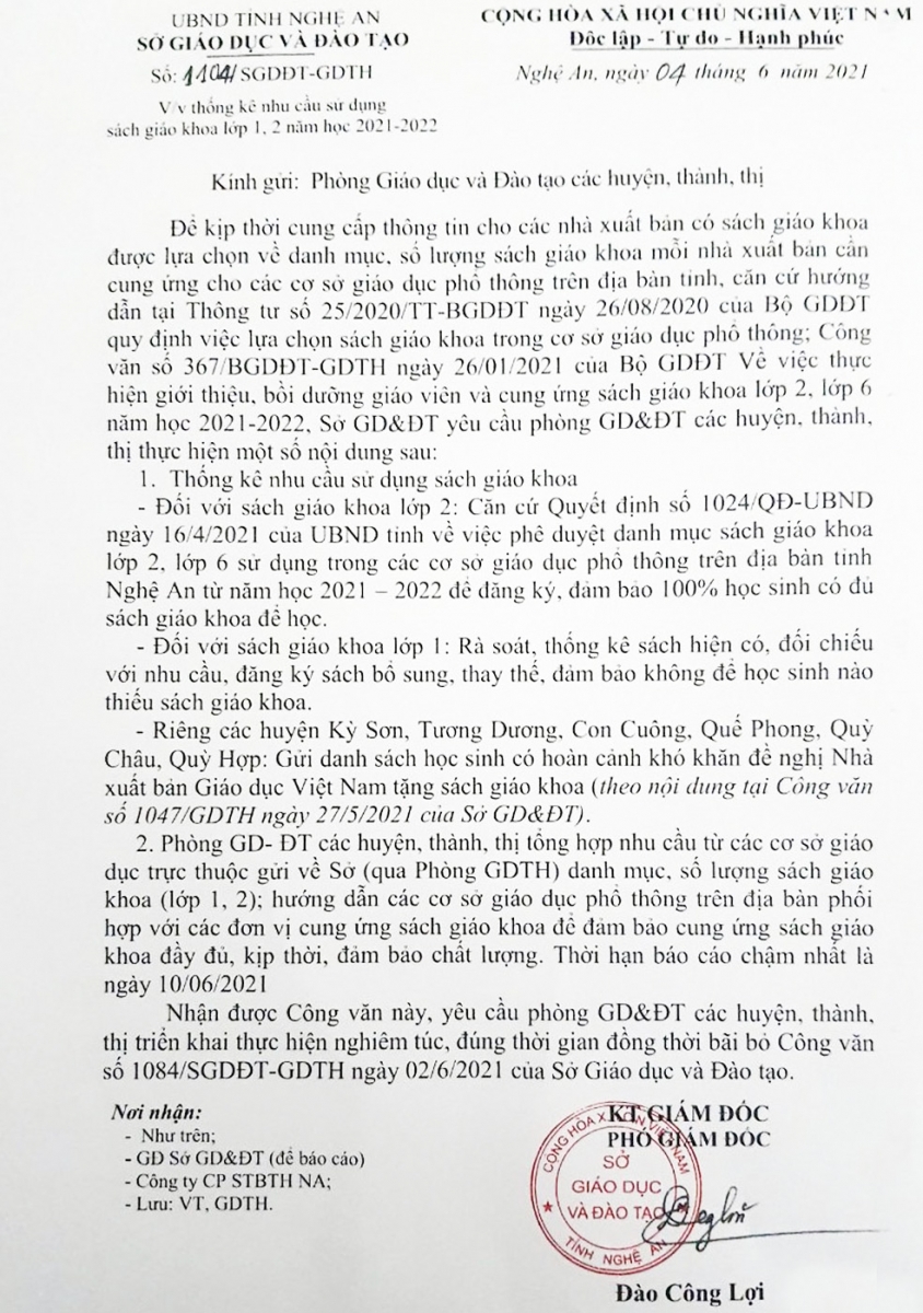 Nghệ An:  Bảo đảm cung ứng đủ, kịp thời sách giáo khoa cho học sinh - Ảnh minh hoạ 5