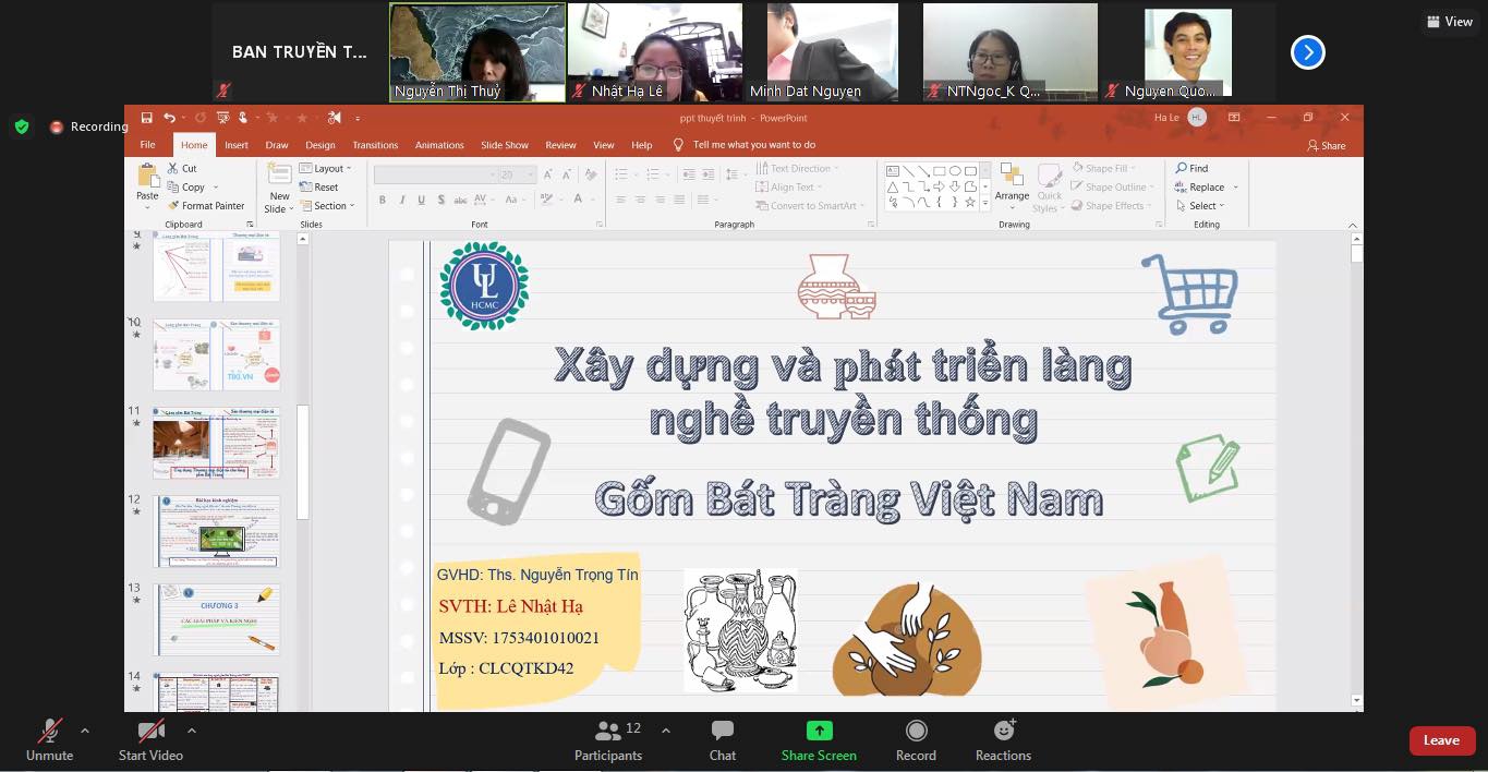 Sinh viên ĐH Luật TPHCM trải nghiệm bảo vệ khóa luận trực tuyến - Ảnh minh hoạ 2