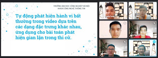 Sinh viên khoa Công nghệ thông tin với nghiên cứu ứng dụng cho bài toán phát hiện gian lận thi cử