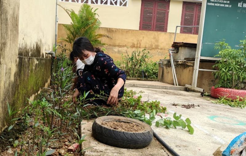 Hình ảnh trường mầm non vùng biên Thanh Hóa hối hả chuẩn bị ngày khai trường - Ảnh minh hoạ 7