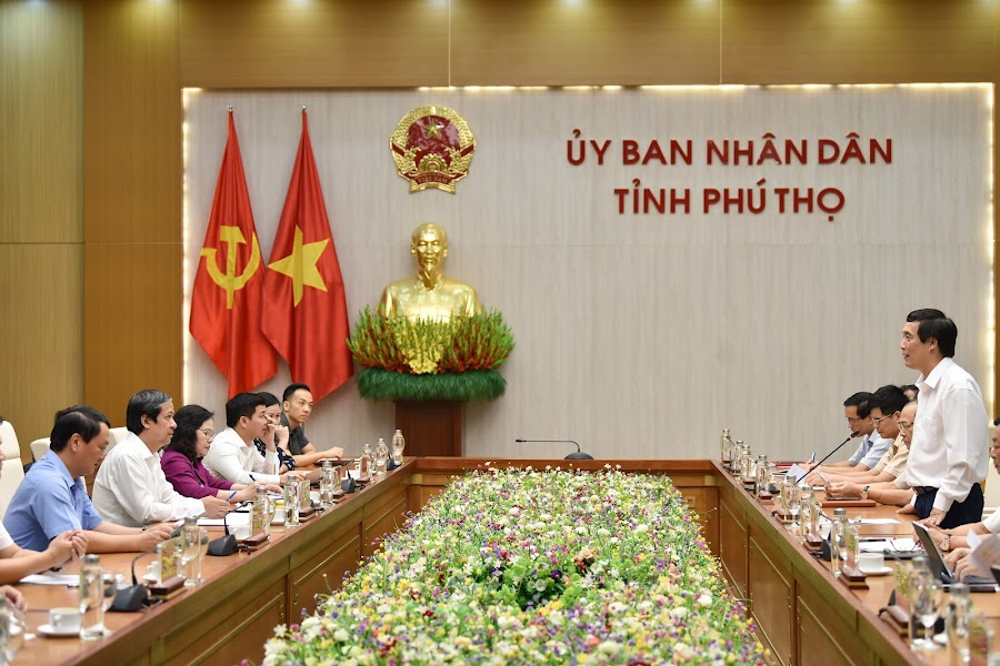 Bộ trưởng Nguyễn Kim Sơn làm việc tại Phú Thọ