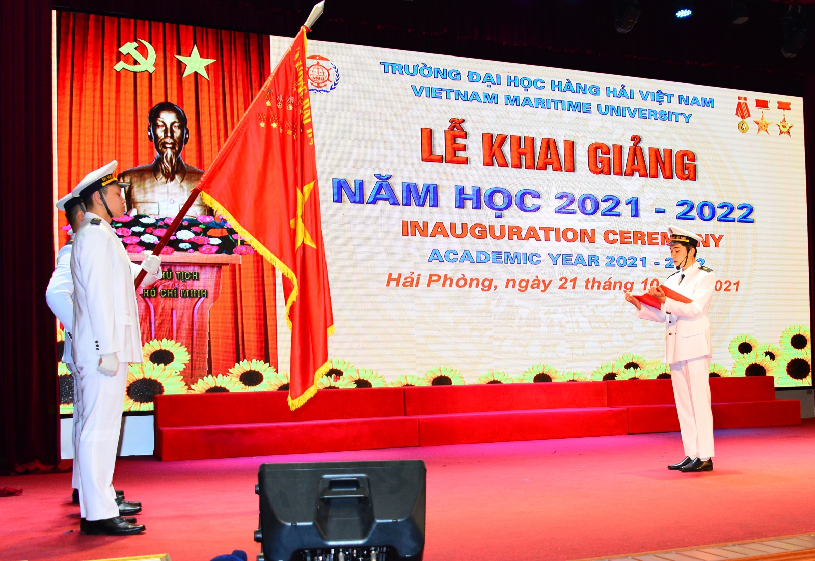 Trường Đại học Hàng hải Việt Nam khai giảng năm học 2021-2022