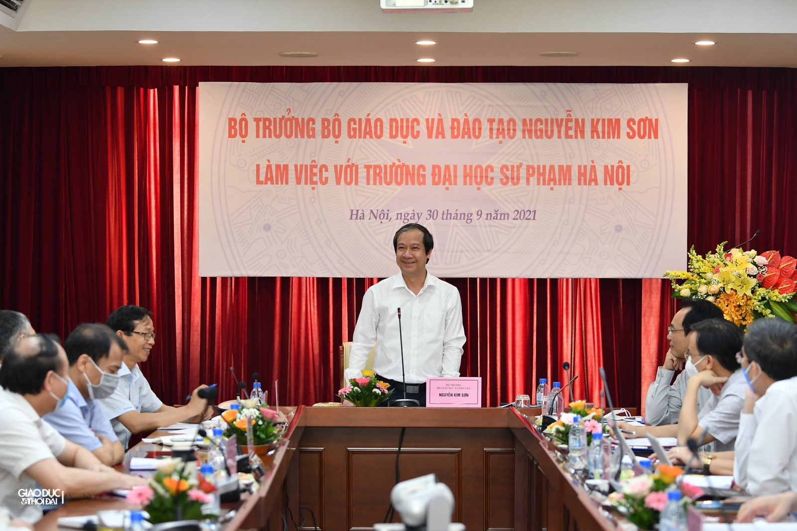 Bộ trưởng Nguyễn Kim Sơn làm việc với Trường Đại học Sư phạm Hà Nội