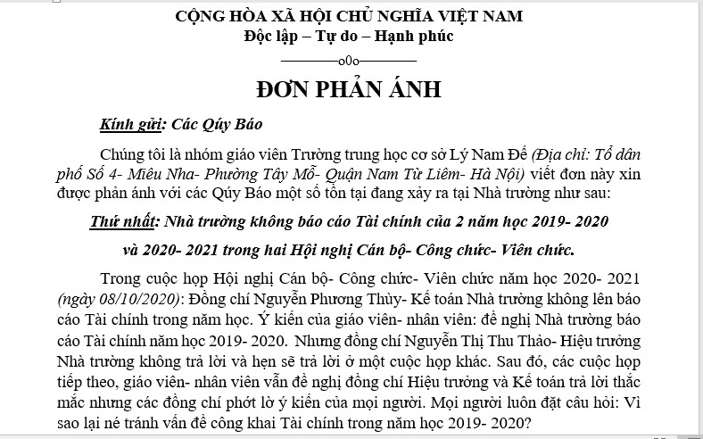 Trường không công khai tài chính 2 năm học, hiệu trưởng nói gì? - Ảnh minh hoạ 2