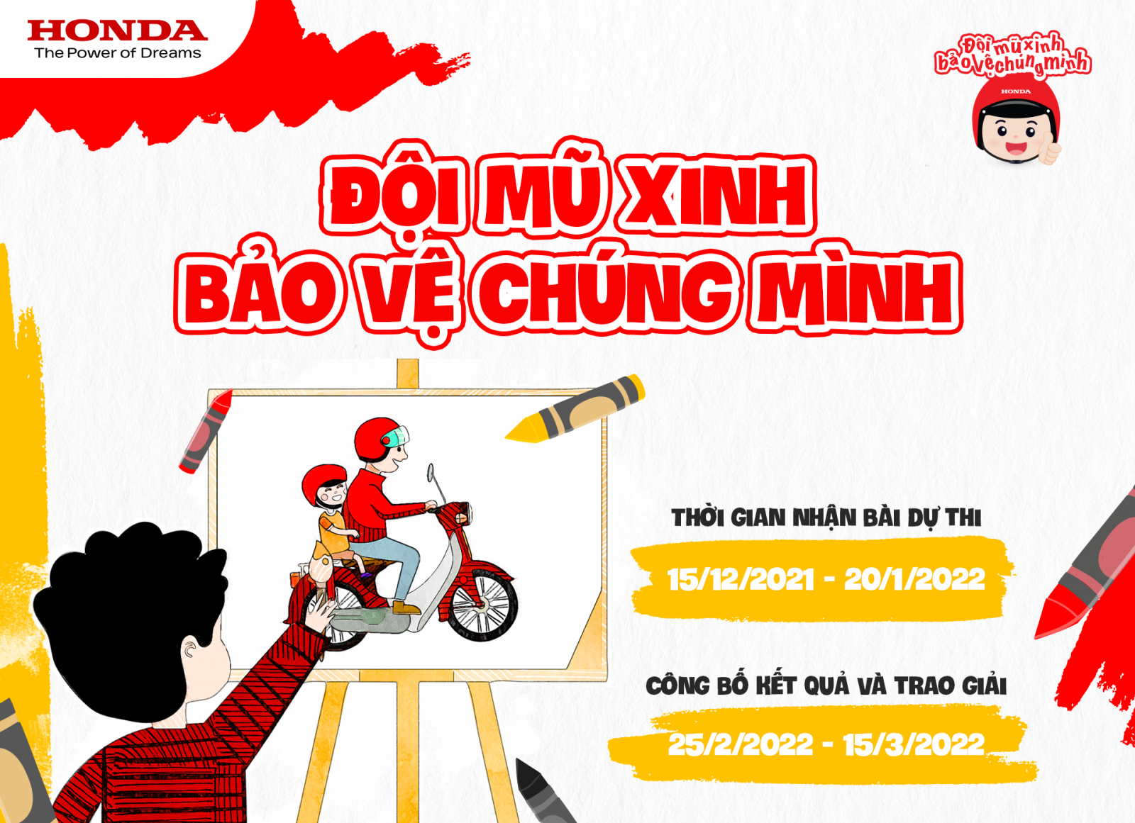 Phát động cuộc thi sáng tác tranh với chủ đề  “Đội mũ xinh – Bảo vệ chúng mình” 