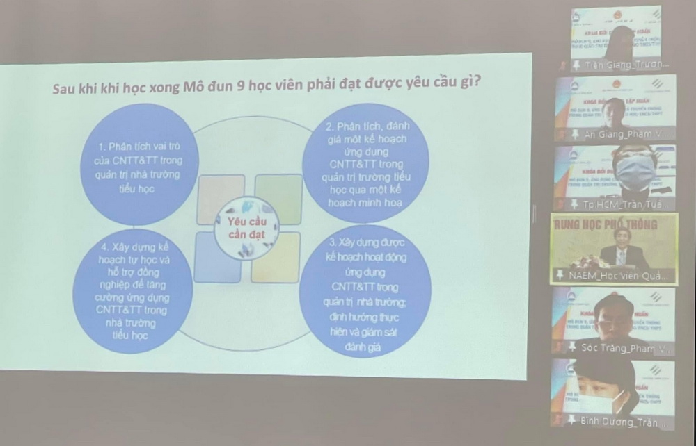 4 nghìn hiệu trưởng, hiệu phó cốt cán hoàn thành tập huấn, bồi dưỡng 6 mô - đun - Ảnh minh hoạ 3