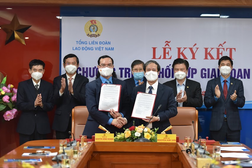 Bộ Giáo dục và Đào tạo và Tổng Liên đoàn Lao động Việt Nam phối hợp nhiều nội dung quan trọng