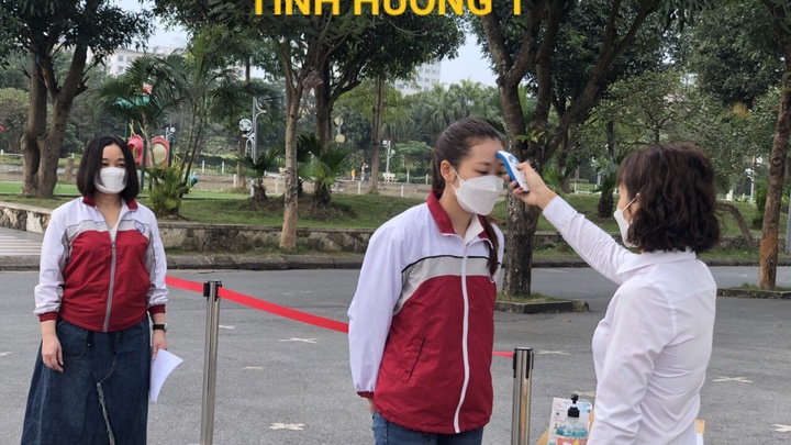 Hà Nội: Diễn tập 5 tình huống đón học sinh trở lại trường