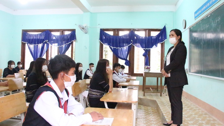 Kon Tum: Trên 97% học sinh đến trường học trực tiếp