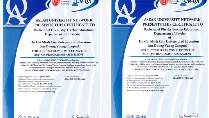 Trường Đại học Sư phạm TPHCM: 4 chương trình đào tạo đạt chuẩn AUN-QA
