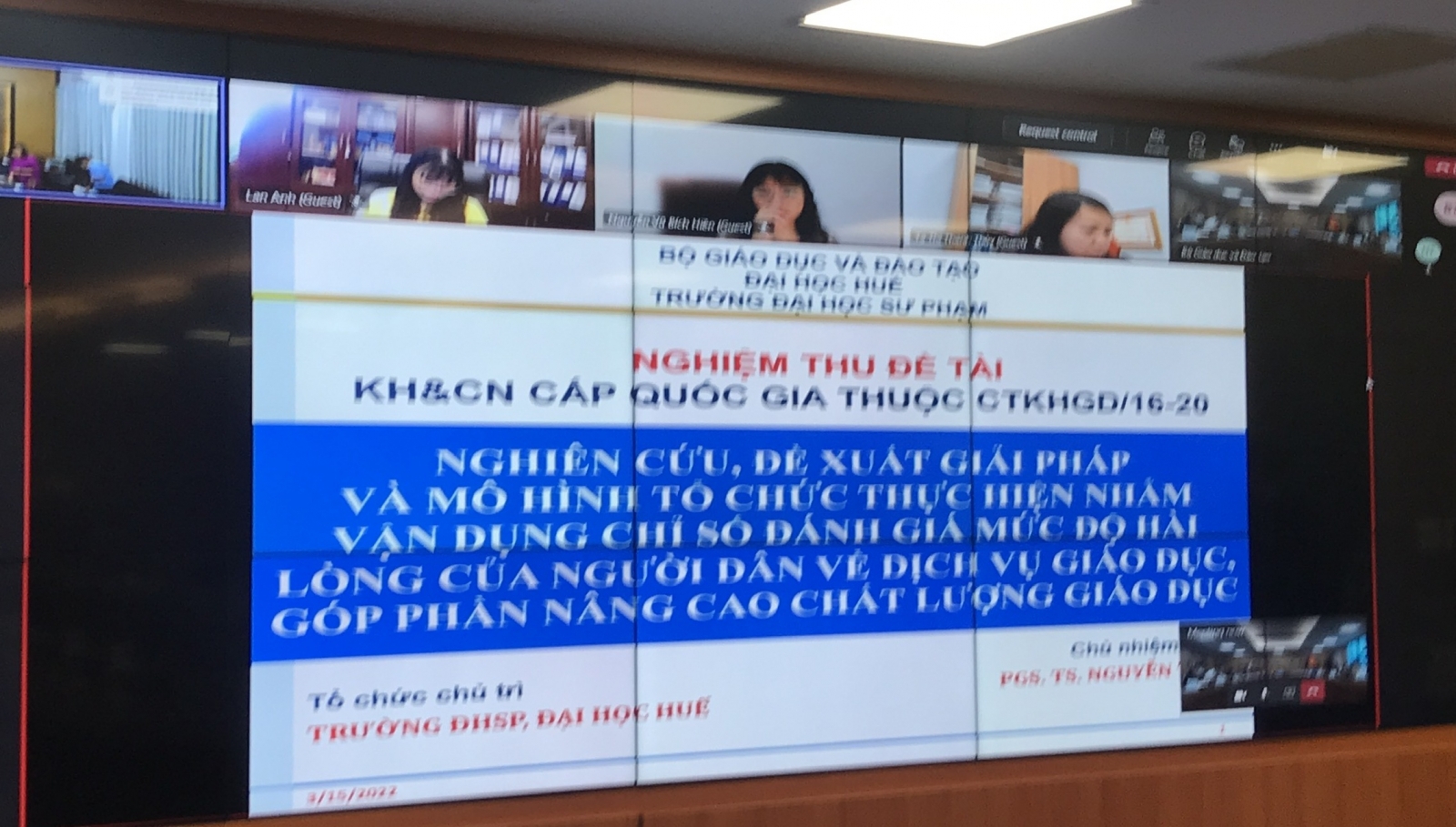 Nghiệm thu Đề tài đánh giá mức độ hài lòng của người dân về dịch vụ giáo dục - Ảnh minh hoạ 2