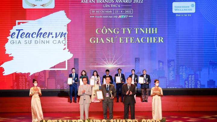 Gia sư eTeacher vinh dự đón nhận Thương hiệu Mạnh ASEAN 2022