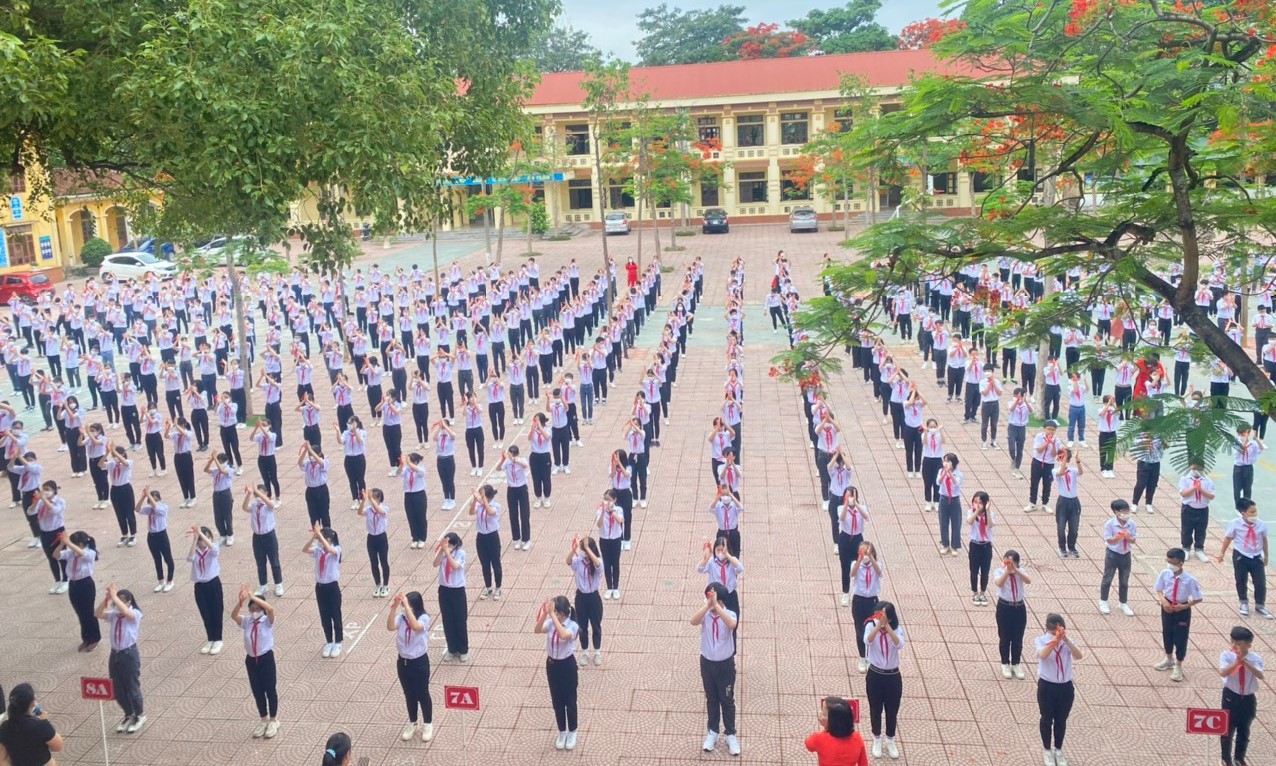 Vĩnh Phúc: Sôi nổi cuộc thi Hoạt động tập thể giữa giờ tại TP. Vĩnh Yên - Ảnh minh hoạ 10