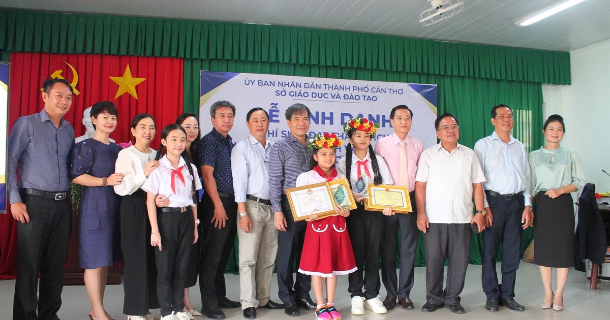 Cần Thơ vinh danh HS đoạt giải Cuộc thi Bàn tính và Toán số học Thái Bình Dương