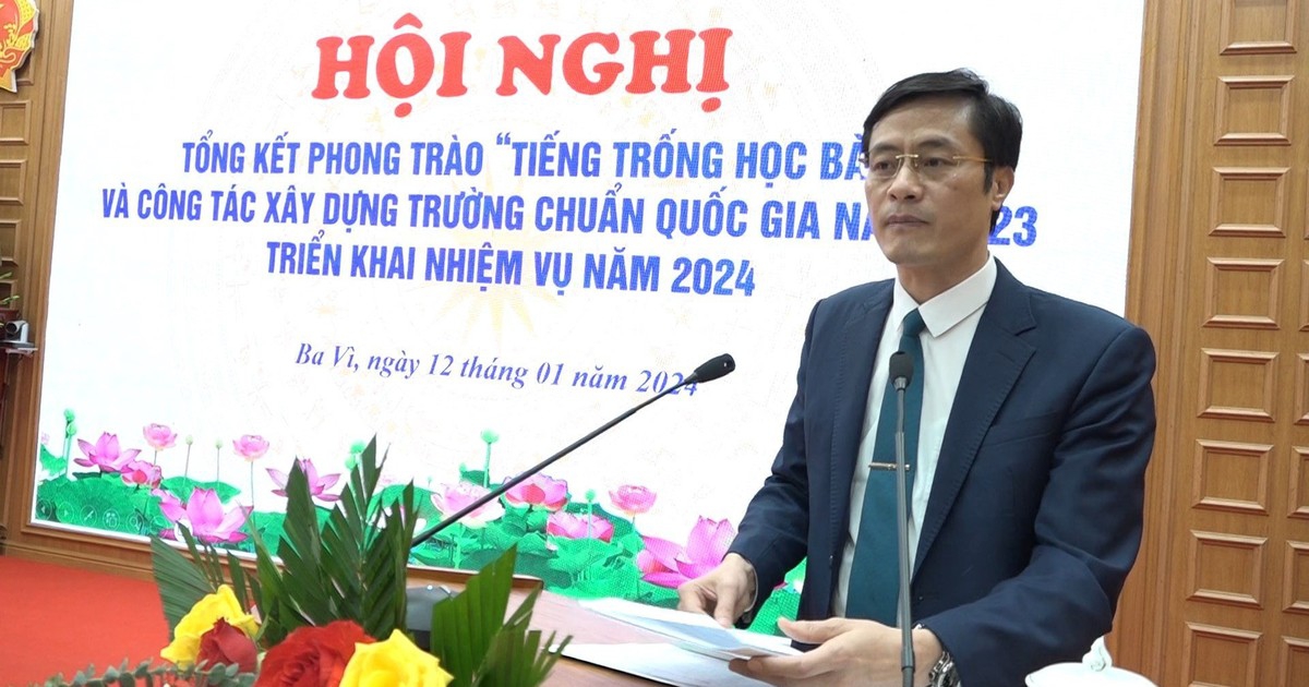 Hà Nội: Huyện Ba Vì có thêm 25 trường đạt chuẩn quốc gia trong năm 2023