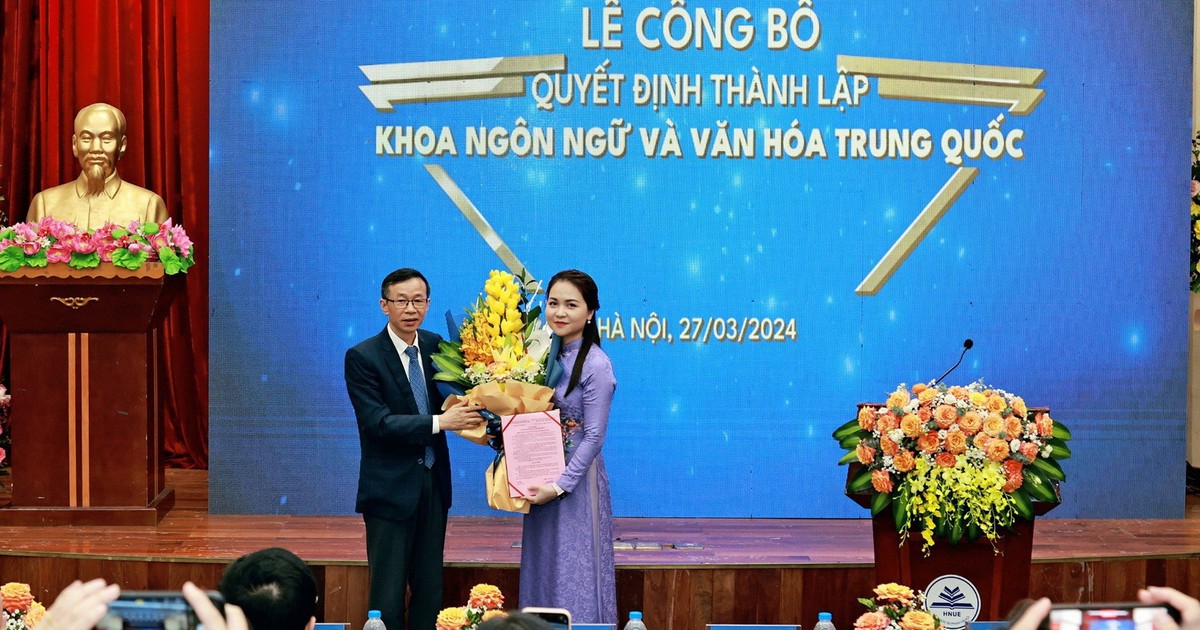 Trường ĐH Sư phạm Hà Nội thành lập Khoa Ngôn ngữ và Văn hóa Trung Quốc