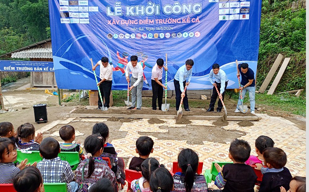 Xây dựng điểm trường mầm non ở xã xa nhất Yên Bái
