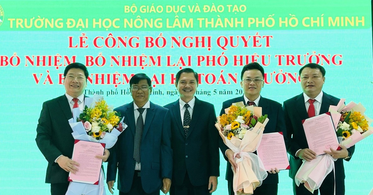 Công bố quyết định nhân sự Trường Đại học Nông Lâm TPHCM