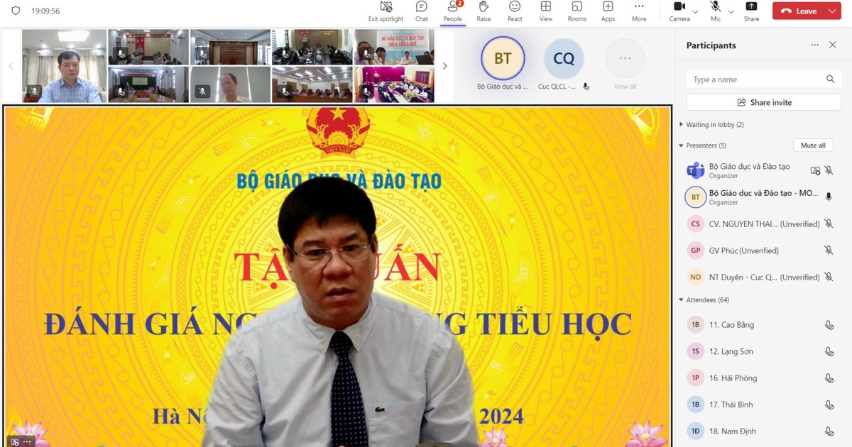 Bộ GD&ĐT tập huấn toàn quốc đánh giá ngoài trường tiểu học