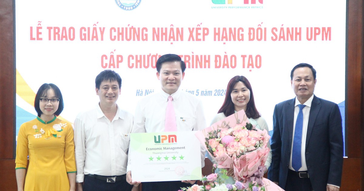 Một trường đại học có 3 chương trình đào tạo được xếp hạng 5 sao