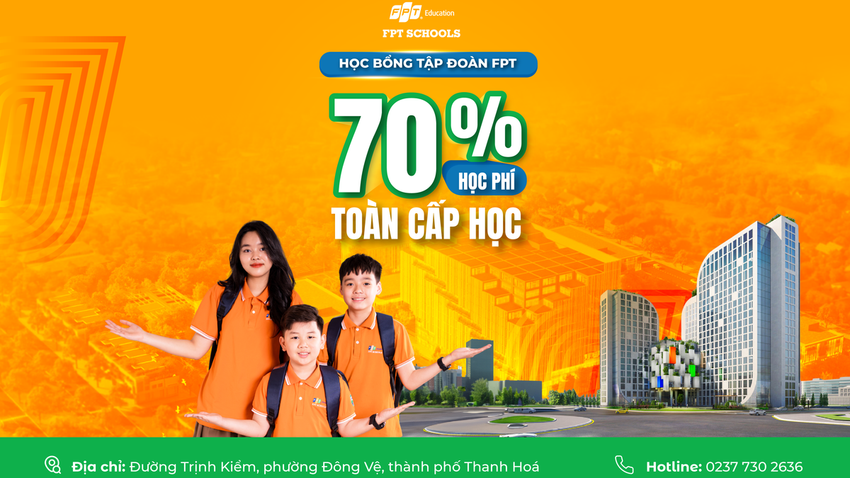 Tập đoàn FPT trao 240 suất học bổng cho học sinh Thanh Hóa