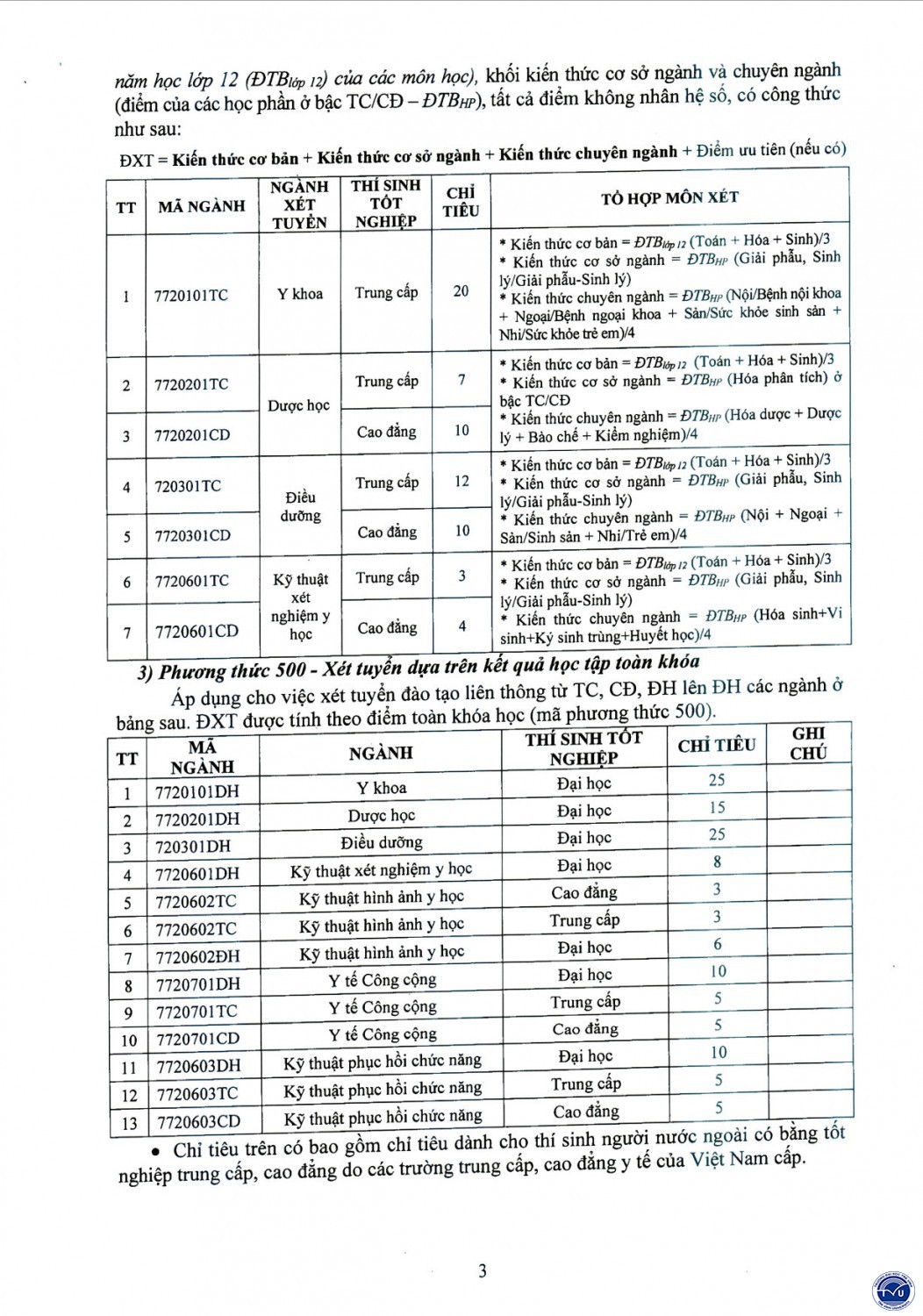 2817 thong bao tuyen sinh lien thong suc khoe 2024 co dau page3